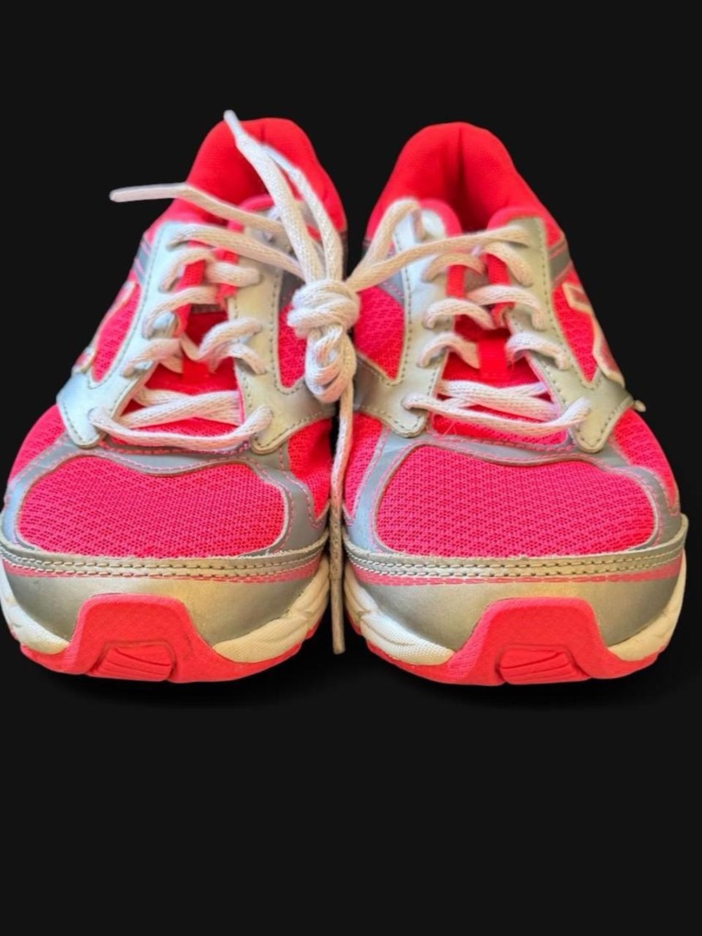 New Balance Kids Hot Pink and Gray Athletic Sneakers - Picture 2 of 7